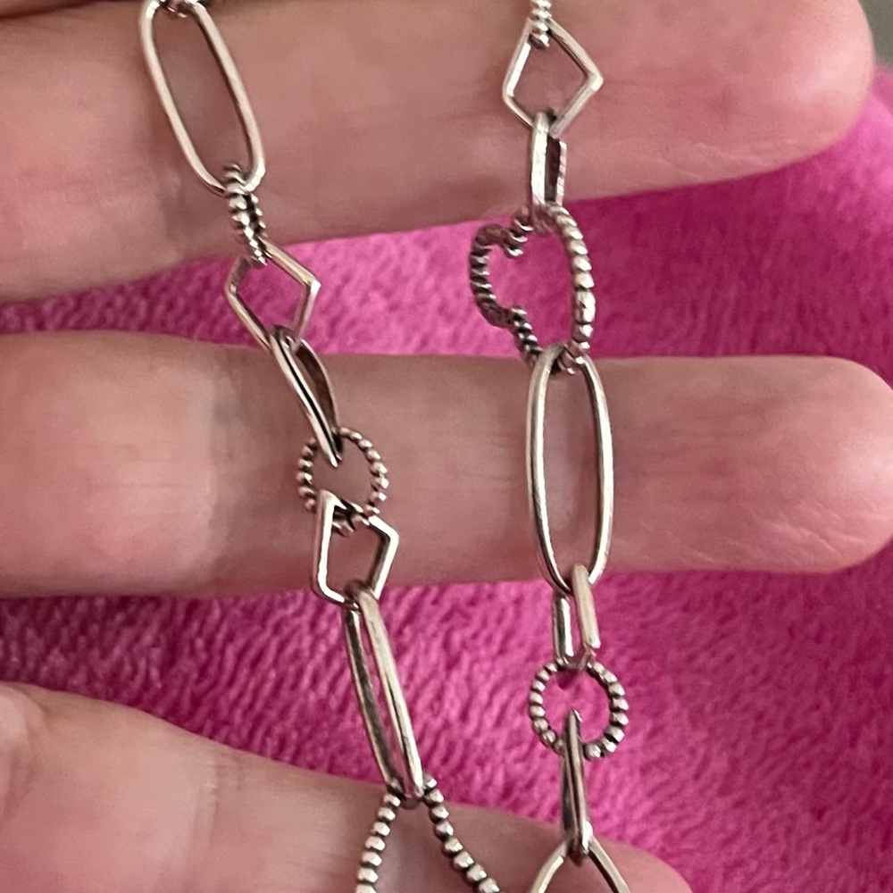 RARE Gorgeous Lagos Sterling Silver Linked Chain Bracelet! - Picture 7 of 16